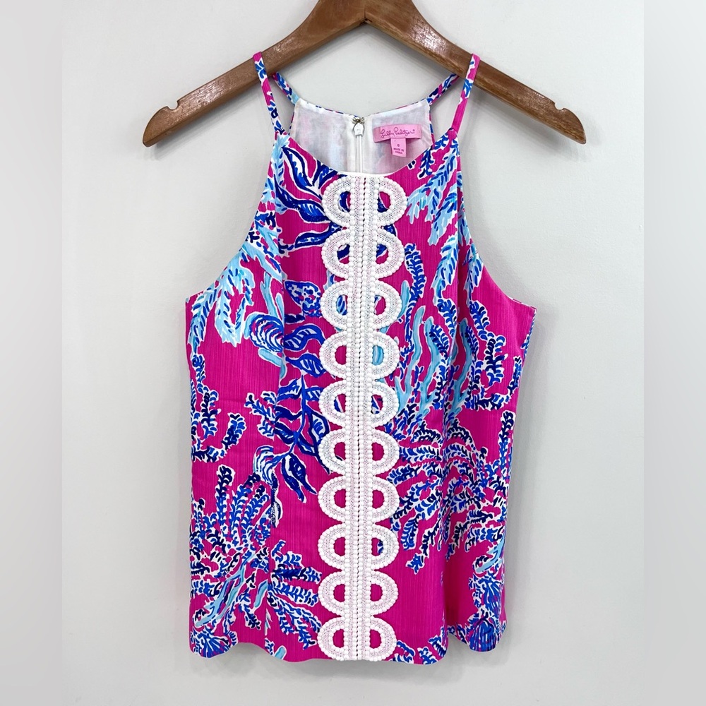 Lilly Pulitzer Pink and Blue Tank Top